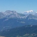 Vue sur le Mont Blanc depuis le Semnoz
