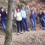 Le groupe dans la montée