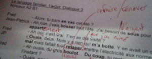 Des dialogues en langage familier écrits par un professeur du CILFA