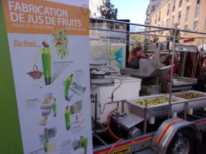 Le jus de fruit local