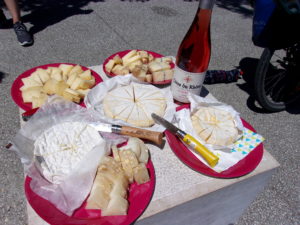 La dégustation de fromages de la région